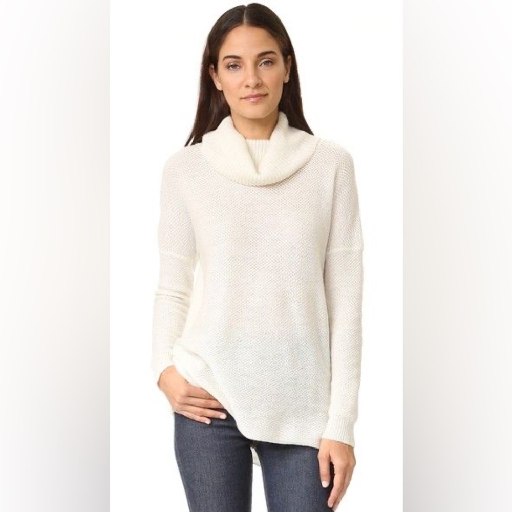 Cupcakes & Cashmere NWT Size S Cowl Neck Ivory Dexter Sweater